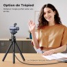 Uvert webcam 2k 30fps caméra usb pc deux micro mise au point fixe angle réglable correction lumière plug play windows macos linu