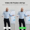 OBSBOT Meet 1080P 60FPS Webcam, Full HD avec Autofocus Et Cadrage AI, Remplacement D’Arrière-Plan, HDR, FOV Réglable, Webcam pou