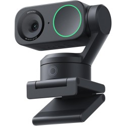 Insta360 Link 2 - Webcam 4K pour PC/Mac, capteur 1/2", Suivi par l'IA, HDR, Micro à réduction de Bruit, contrôle gestuel, pour L