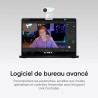Insta360 Link 2 - Webcam 4K pour PC/Mac, capteur 1/2", Suivi par l'IA, HDR, Micro à réduction de Bruit, contrôle gestuel, pour L