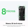 Insta360 wave – haut-parleur ia, bleutooth, enregistreur vocal, 8 micros réduction du bruit, beamforming, transcription et résum