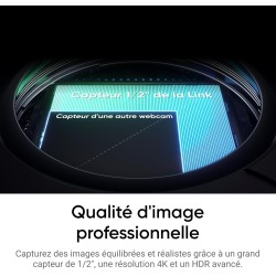 Insta360 Link 2 Kit tripode- Webcam 4K pour PC/Mac, capteur 1/2", Suivi par l'IA, HDR, Micro à réduction de Bruit, contrôle gest