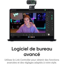 Insta360 Link 2 Kit tripode- Webcam 4K pour PC/Mac, capteur 1/2", Suivi par l'IA, HDR, Micro à réduction de Bruit, contrôle gest