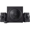 Trust Yuri Système d'Enceintes PC 2.1 avec Caisson de Basses en Bois (Puissance de Crête de 120 W, Commande de Volume Filaire av