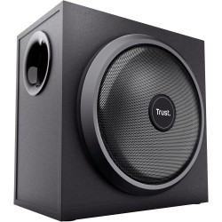 Trust Yuri Système d'Enceintes PC 2.1 avec Caisson de Basses en Bois (Puissance de Crête de 120 W, Commande de Volume Filaire av