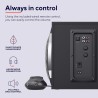 Trust Tytan Enceinte PC 2.1 avec Caisson de Basses, 120 W, Gestion Intelligente de l’Alimentation, Contrôle du Volume Filaire, S