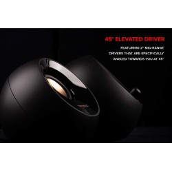 Creative Pebble Plus Enceintes de Bureau Haut-Parleurs Alimentés par USB 2.1 avec Caisson de Basse Downfire, Champ Lointain pour