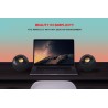Creative Pebble Plus Enceintes de Bureau Haut-Parleurs Alimentés par USB 2.1 avec Caisson de Basse Downfire, Champ Lointain pour