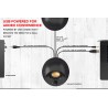 Creative Pebble Plus Enceintes de Bureau Haut-Parleurs Alimentés par USB 2.1 avec Caisson de Basse Downfire, Champ Lointain pour
