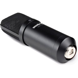 WOODBRASS Bird UM1 Pack Podcast Noir - Microphone USB Cardioïde à Condensateur PC et Mac pour Broadcast et Enregistrement Stream