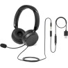 Amazon Basics Casque d'ordinateur filaire avec microphone, pliable, taille unique, noir