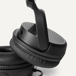 Amazon Basics Casque d'ordinateur filaire avec microphone, pliable, taille unique, noir