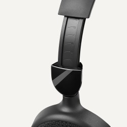 Amazon Basics Casque d'ordinateur filaire avec microphone, pliable, taille unique, noir