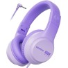 Casque Audio Enfant, 74/85/94dB Volume Sécurisé Casque Filaire Enfant, Son Stéréo, Pliable, 3.5 mm Jack Over Ear Casque pour Enf