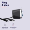 Trust Arys Enceinte PC, 12 Watt, Barre de Son PC, Alimentation USB, Jack 3,5 mm, Haut Parleur pour Ordinateur Portable, Tablette
