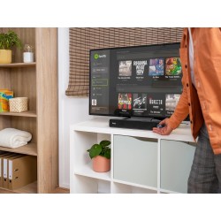 Trust Arys Enceinte PC, 12 Watt, Barre de Son PC, Alimentation USB, Jack 3,5 mm, Haut Parleur pour Ordinateur Portable, Tablette