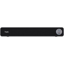 Trust Arys Enceinte PC, 12 Watt, Barre de Son PC, Alimentation USB, Jack 3,5 mm, Haut Parleur pour Ordinateur Portable, Tablette