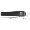 Trust Arys Enceinte PC, 12 Watt, Barre de Son PC, Alimentation USB, Jack 3,5 mm, Haut Parleur pour Ordinateur Portable, Tablette