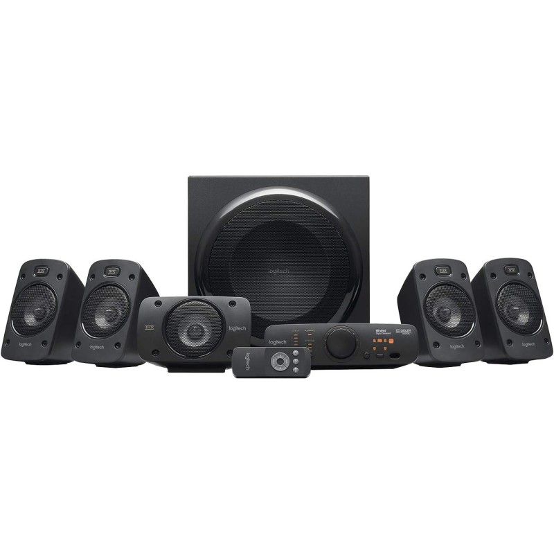 Logitech Z906 Système de Haut-Parleurs avec Son Surround 5.1, Certifié THX, Dolby & DTS, 1000 Watts en Puissance, Multi-Disposit