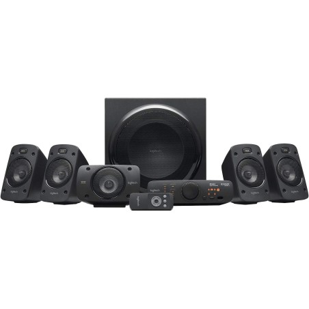 Logitech Z906 Système de Haut-Parleurs avec Son Surround 5.1, Certifié THX, Dolby & DTS, 1000 Watts en Puissance, Multi-Disposit