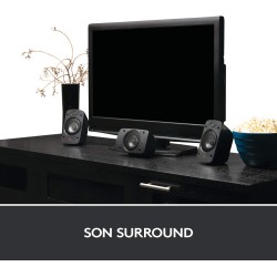 Logitech Z906 Système de Haut-Parleurs avec Son Surround 5.1, Certifié THX, Dolby & DTS, 1000 Watts en Puissance, Multi-Disposit