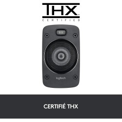 Logitech Z906 Système de Haut-Parleurs avec Son Surround 5.1, Certifié THX, Dolby & DTS, 1000 Watts en Puissance, Multi-Disposit