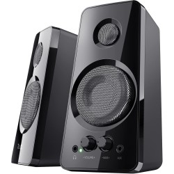 Trust Tytan Enceinte PC 2.0 pour Ordinateur, 36 Watt, Jack 3.5 mm, Alimentation USB, Speaker avec Connexion Line-in pour Tablett