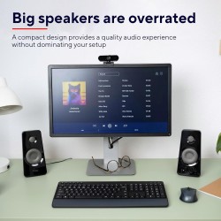 Trust Tytan Enceinte PC 2.0 pour Ordinateur, 36 Watt, Jack 3.5 mm, Alimentation USB, Speaker avec Connexion Line-in pour Tablett