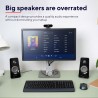 Trust Tytan Enceinte PC 2.0 pour Ordinateur, 36 Watt, Jack 3.5 mm, Alimentation USB, Speaker avec Connexion Line-in pour Tablett
