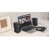 Creative t60 2.0 enceintes pc hi-fi compactes hauts parleurs bleutooth 5.0, audio usb-c, aux 3,5 mm, puissance de crête 60w, pou