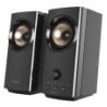 Creative t60 2.0 enceintes pc hi-fi compactes hauts parleurs bleutooth 5.0, audio usb-c, aux 3,5 mm, puissance de crête 60w, pou
