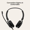 Jabra Evolve 10, Casque d'écoute de Bureau, Microphone à réduction de Bruit, Conception compacte et légère, Bras pivotant à 270 