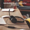 Jabra Evolve 10, Casque d'écoute de Bureau, Microphone à réduction de Bruit, Conception compacte et légère, Bras pivotant à 270 