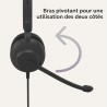 Jabra Evolve 10, Casque d'écoute de Bureau, Microphone à réduction de Bruit, Conception compacte et légère, Bras pivotant à 270 