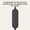 Jabra Evolve 10, Casque d'écoute de Bureau, Microphone à réduction de Bruit, Conception compacte et légère, Bras pivotant à 270 