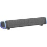 SOULION R30 Enceinte PC, Haut Parleur pour Ordinateur Alimenté par USB, 3.5mm AUX, LED colorées avec Bouton de Commutation, Barr