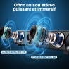 Haut-Parleur USB, Barre de Son HPYLIF H PC, Haut-Parleur de Jeu pour Ordinateur avec Son stéréo Surround, Filaire pour Ordinateu