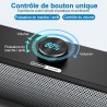 Haut-Parleur USB, Barre de Son HPYLIF H PC, Haut-Parleur de Jeu pour Ordinateur avec Son stéréo Surround, Filaire pour Ordinateu