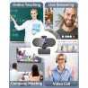 2K Webcam,Full HD Camera PC Grand Angle 90 °avec Microphone Antibruit,Caméra USB Plug Play pour Ordinateur Bureau Portable Mac,W