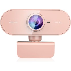 Webcam 1080P,Full HD Camera PC Grand Angle 90 °avec Microphone Antibruit,Caméra USB Plug Play pour Ordinateur Bureau Portable Ma
