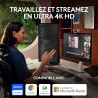 Logitech MX Brio Webcam de Collaboration et Streaming 4K Ultra HD, 1080p à 60 IPS, 2 micros avec réduction de Bruit, Show Mode, 