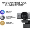Logitech MX Brio Webcam de Collaboration et Streaming 4K Ultra HD, 1080p à 60 IPS, 2 micros avec réduction de Bruit, Show Mode, 