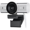Logitech mx brio webcam de collaboration et streaming 4k ultra hd, 1080p à 60 ips, 2 micros avec réduction de bruit, show mode, 