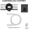 Logitech mx brio webcam de collaboration et streaming 4k ultra hd, 1080p à 60 ips, 2 micros avec réduction de bruit, show mode, 