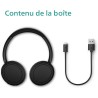 Philips tah5209bk/00 casque sans fil supra-aural bleutooth, isolation phonique passive, 65 heures d’autonomie, son naturel, appe
