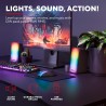 Trust Gaming GXT 611 Wezz Enceinte PC Gamer 2.0, Éclairage LED RGB, 12 W (6 W RMS), Alimentation USB, Connexion 3,5 mm, Contrôle