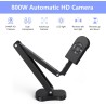 8MP Visualiseur & 4K Webcam, 2448P USB Caméra Documents Format A3 Lumières LED, Fonction d'inversion d'image, Plier, Deux Microp