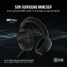 Corsair HS55 Surround Casque de Jeu Filaire Multiplateforme Léger - Son Surround Dolby 7.1 - Compatible iCUE - PC, Mac, PS5, PS4