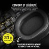 Corsair HS55 Surround Casque de Jeu Filaire Multiplateforme Léger - Son Surround Dolby 7.1 - Compatible iCUE - PC, Mac, PS5, PS4
