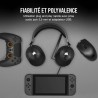 Corsair HS55 Surround Casque de Jeu Filaire Multiplateforme Léger - Son Surround Dolby 7.1 - Compatible iCUE - PC, Mac, PS5, PS4